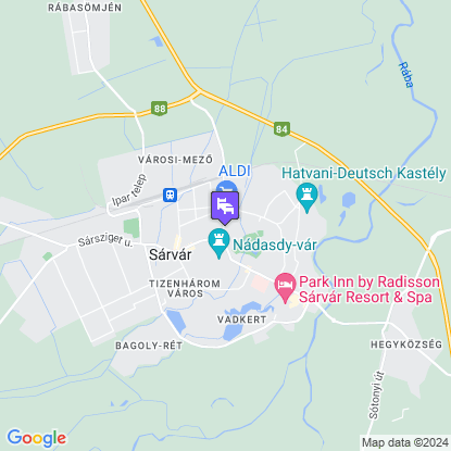 Hotel Viktória a térképen