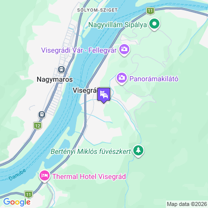 Hotel Visegrád a térképen