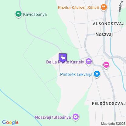 Panor�ma Hotel Noszvaj a t�rk�pen