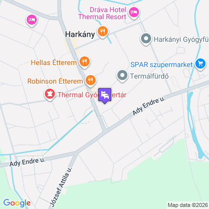 Harkányi Psoriasis Centrum a térképen