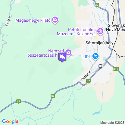 Rákóczi Hotel, Tábor és Rendezvényközpont a térképen